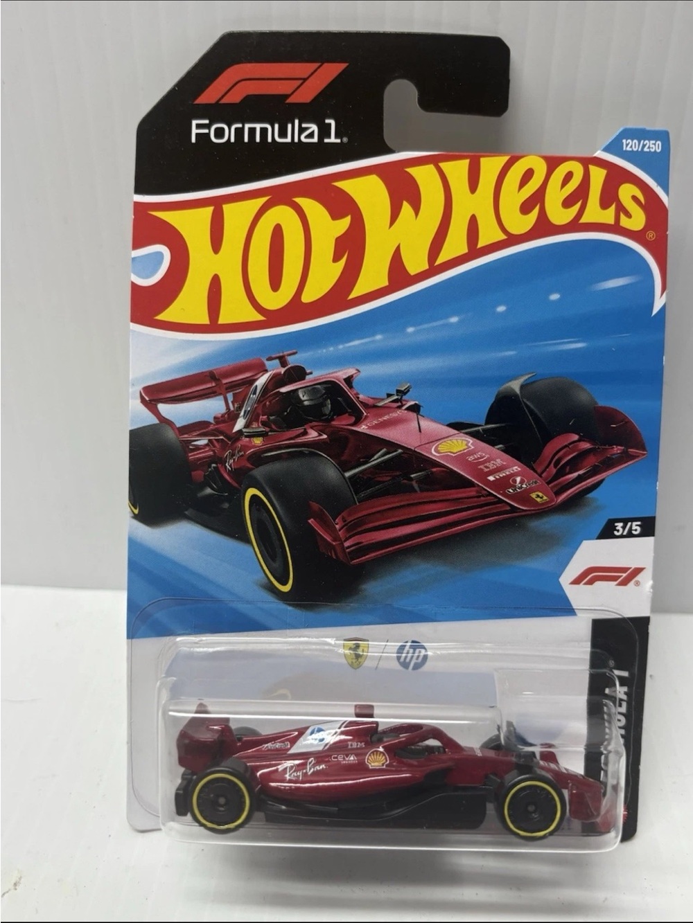 Hot Wheels Scuderia Ferrari HP Formula 1 F1 Car #120/250 RED Diecast JJJ78-N7C5